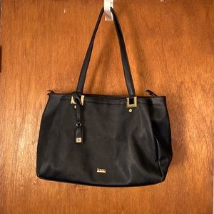 Black Kate Landry handbag with gold trim